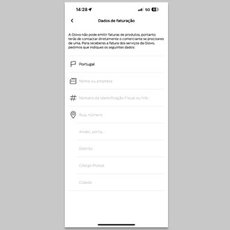 printscreen - serviço de entregas glovo online