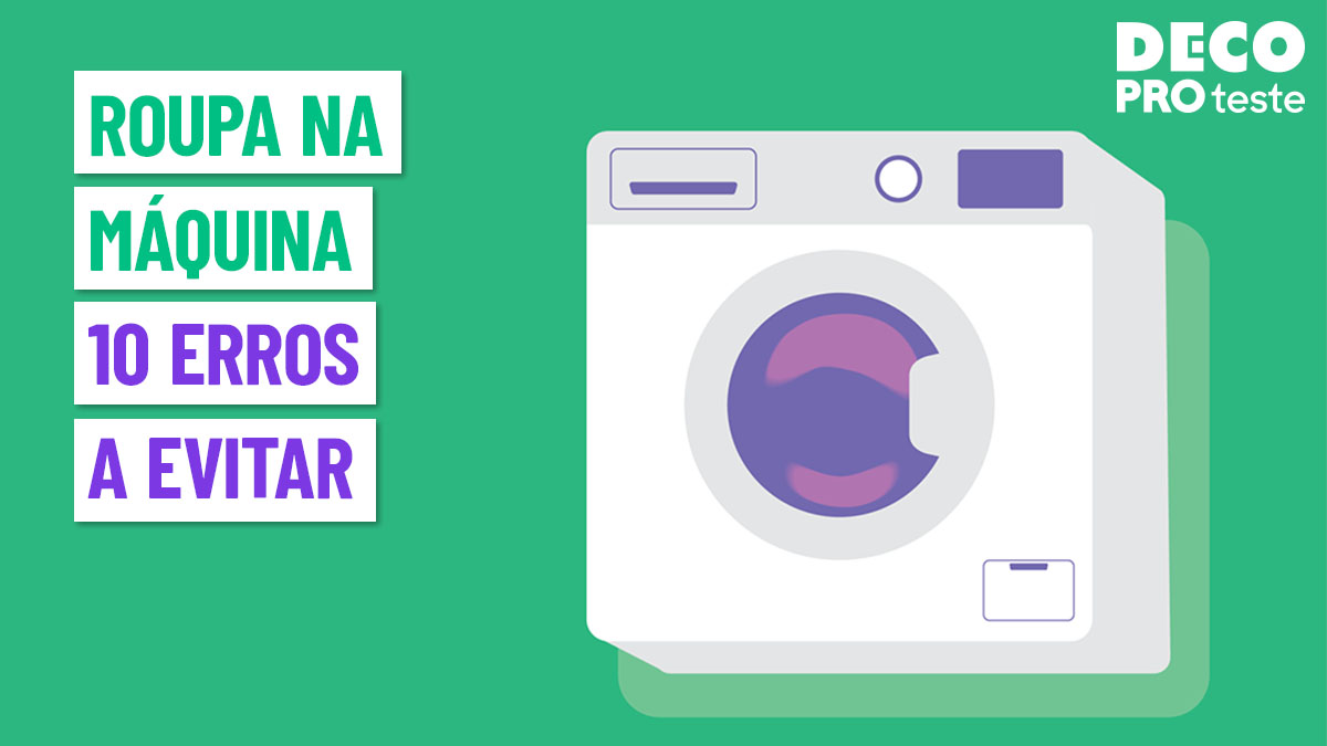 10 erros a evitar ao lavar roupa na máquina