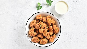 Prato com nuggets