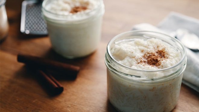 Arroz doce embalado