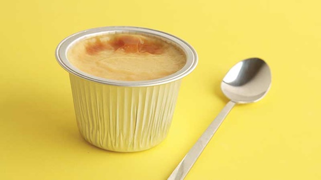Embalagem de pudim flan