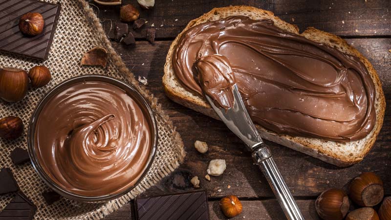 creme de avelã e chocolate