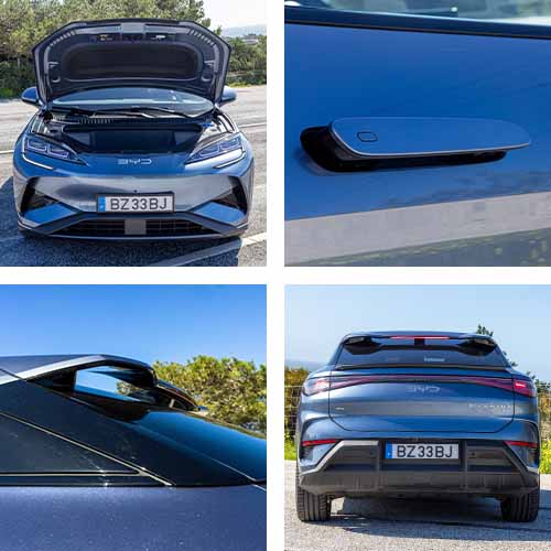 Frunk generoso, aerodinâmica cuidada.