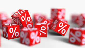 símbolo de descontos