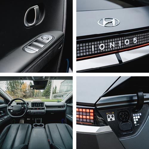 Hyundai Ioniq 5 muito espaçoso e seguro. O carregamento é muito rápido.