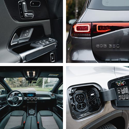 Mercedes-Benz EQB muito confortável e com capacidade para receber sete ocupantes. O preço é muito elevado.