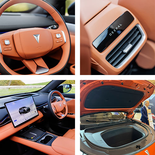 Materiais de qualidade acima da média e muito espaço impressionam no novo SUV elétrico.