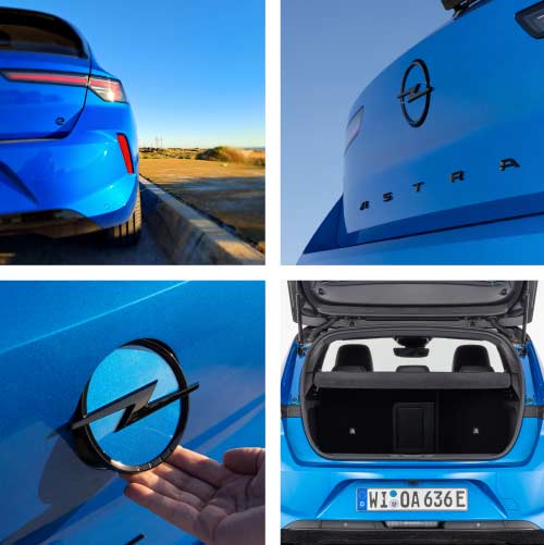 Com dimensões exteriores compactas, o Opel Astra Electric destaca-se pela boa utilização do espaço.