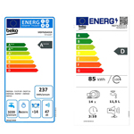 etiqueta energética antiga e etiqueta energética nova da máquina de lavar loiça Beko