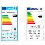 etiqueta energética antiga e etiqueta energética nova da máquina de lavar roupa