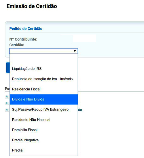 Certidão de Dívida e Não Dívida