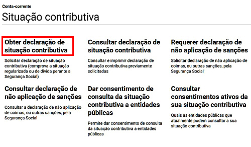 Obter declaração de situação contributiva