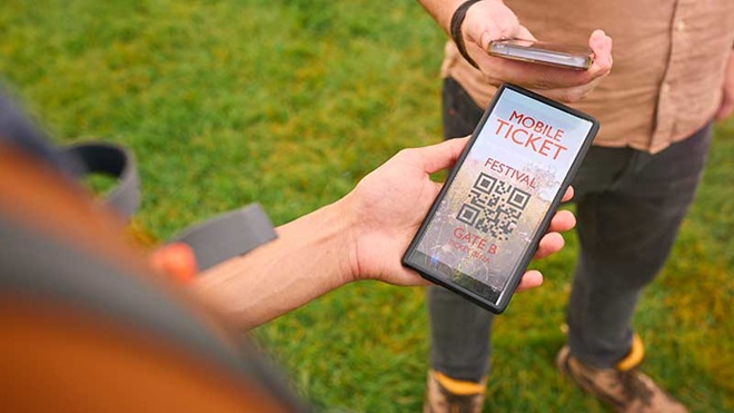 Bilhete digital para festival