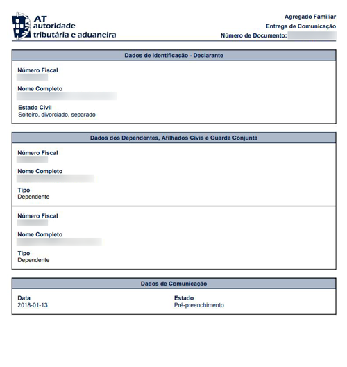 IRS: declarar despesas dos filhos com guarda partilhada agora é mais simples Exemplo de declaração que indica que os filhos vivem apenas com um dos pais.