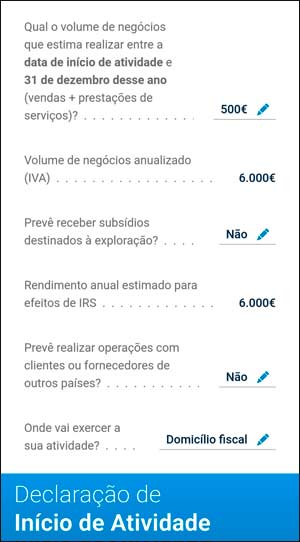 Abrir atividade nas finanças - passo-a-passo