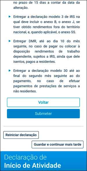 Abrir atividade nas finanças - passo-a-passo