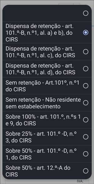 Screenshot Portal das Finanças