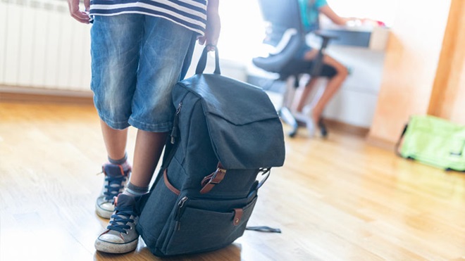 Peso das mochilas das crianças