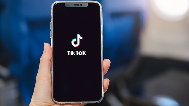 TikTok no smartphone