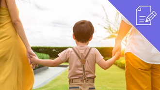 Ícone e imagem da carta-tipo - acordo responsabilidades parentais