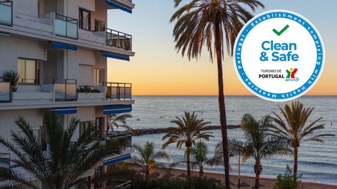 hotel à beira mar com selo clean and safe