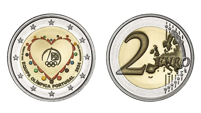moeda dos Jogos Olímpicos Paris 2024