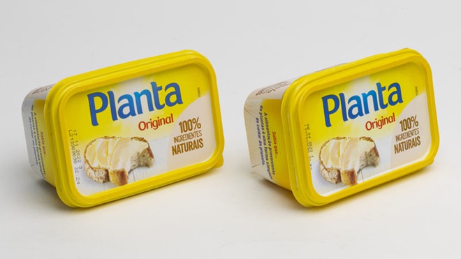 embalagens de planta original creme para barrar com 400 g e 450 g