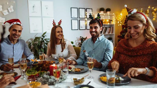 Família na ceia de natal