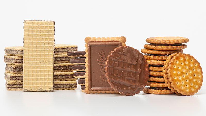 conjunto de bolachas