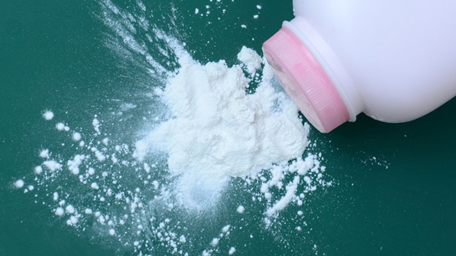 pó de talco espanhado