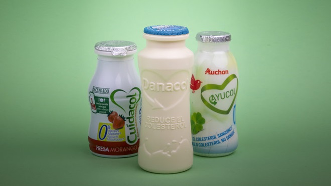 Três leites fermentados: Danacol, Ayucol e Cuidacol