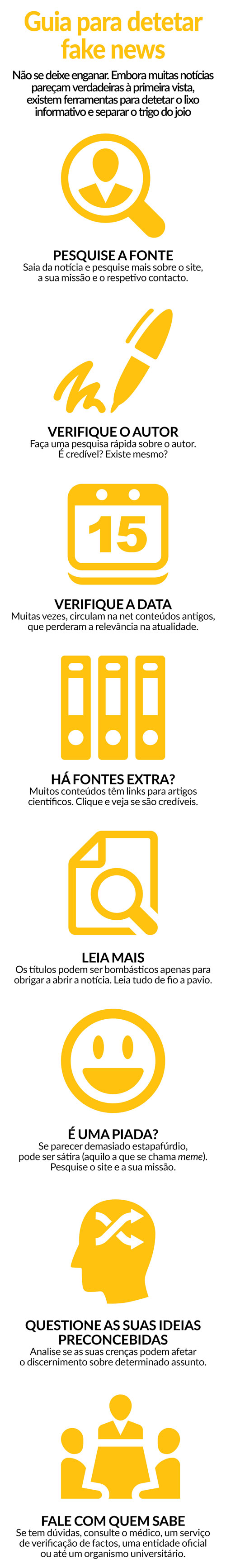 Guia para detetar fake news