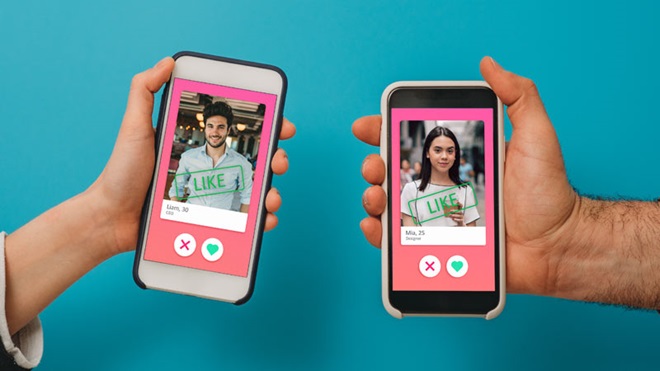 representação de dating apps