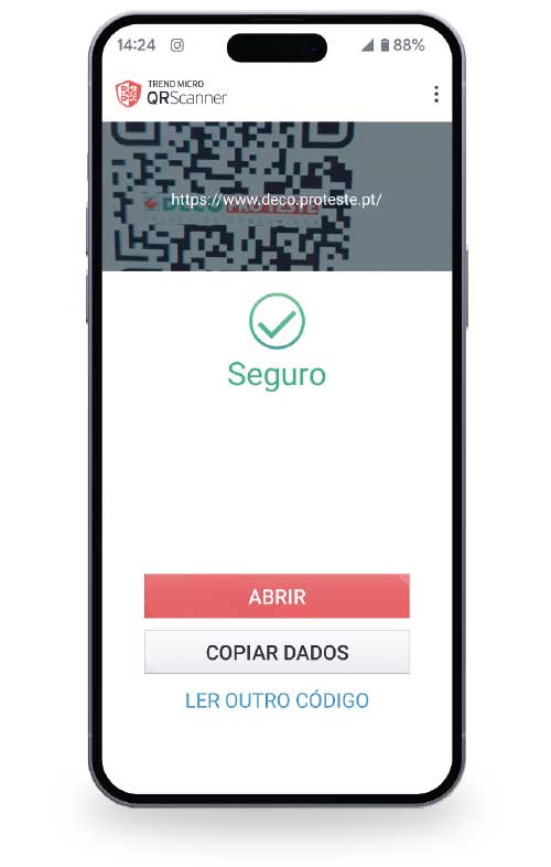 Trend Micro QR Scanner é uma app gratuita compatível com Android.