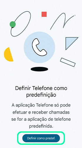 Screenshot instalar app google chamadas