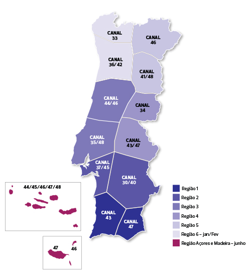 tdt mapa novo