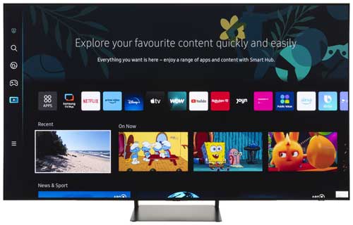 Samsung OLED display from the front