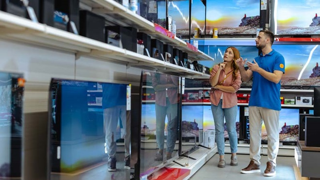 Loja de venda de televisões