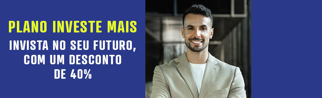 Plano Investe mais, da DECO PROteste Investe. Invista no seu futuro, com um desconto de 40%