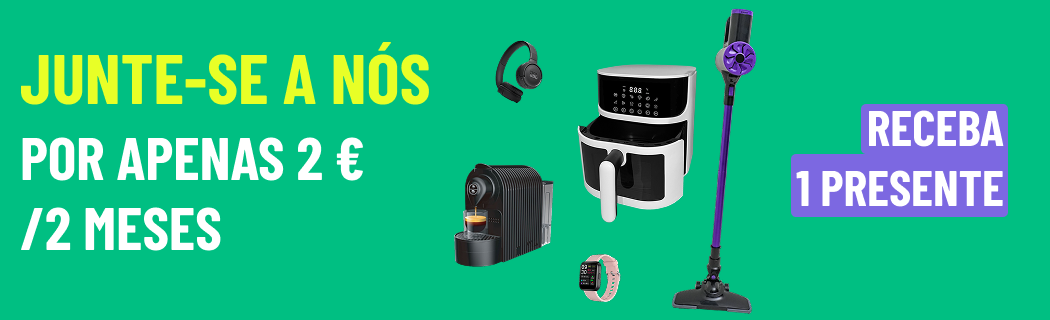 Junte-se  anós por apenas 2 €/ 2 meses | Receba um presente