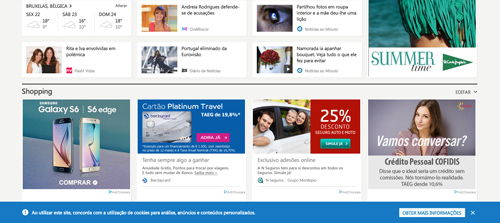As páginas da Net são obrigadas a informar da utilização de tracking cookies desde 2012.