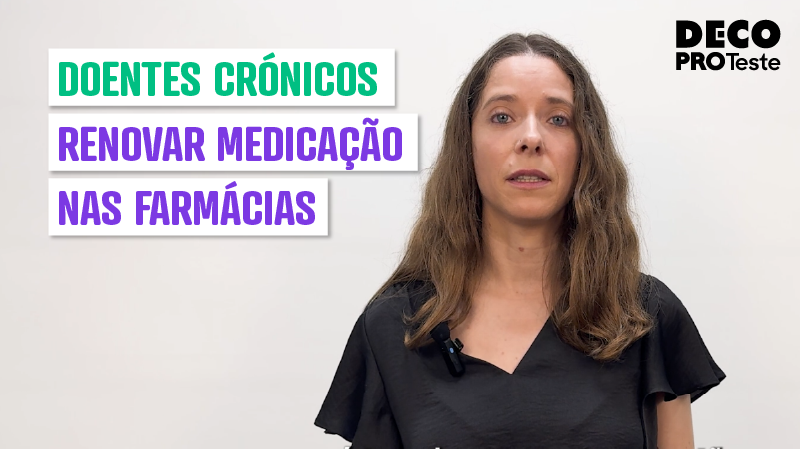 doentes crónicos: renovar medicação na farmácia