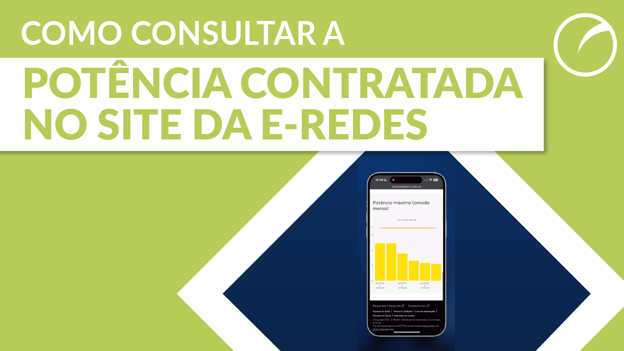Consultar potência contratada no site da E-Redes