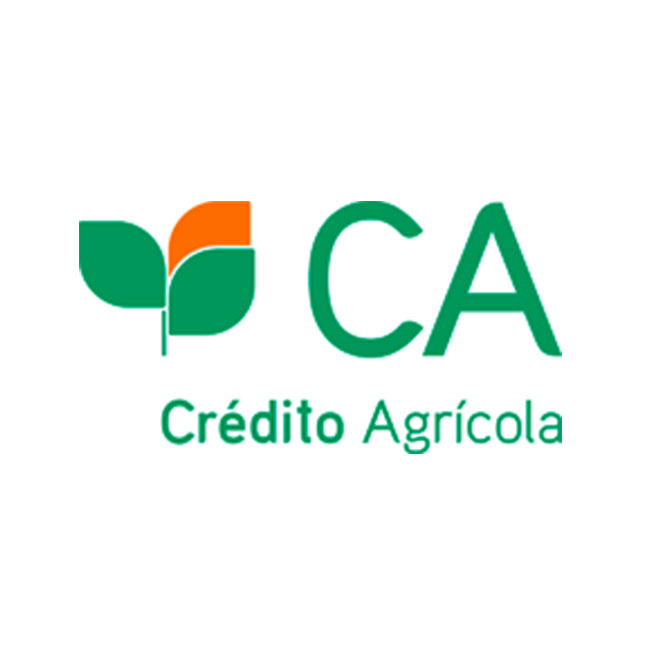 Símbolo do Crédito Agrícola em fundo branco.