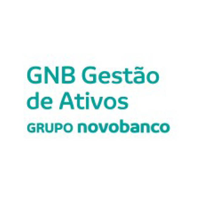 Logo da GNB Gestão de Ativos a azul esverdeado em fundo branco.