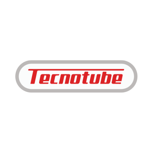 Logótipo da empresa Tecnotube a vermelho em fundo branco.