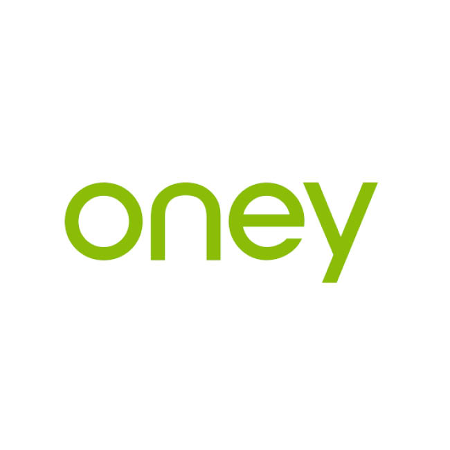 Logo da Oney a verde em fundo branco.