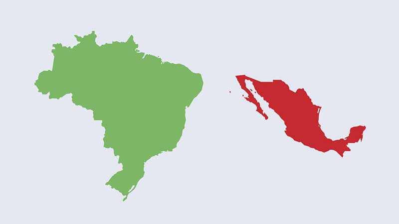 Os trunfos dos mercados do Brasil e México complementam-se