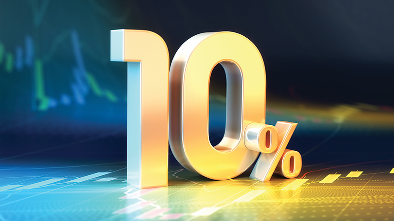 dez por cento