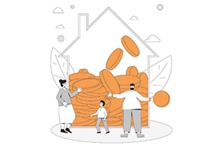 familia guarda dinheiro em casa